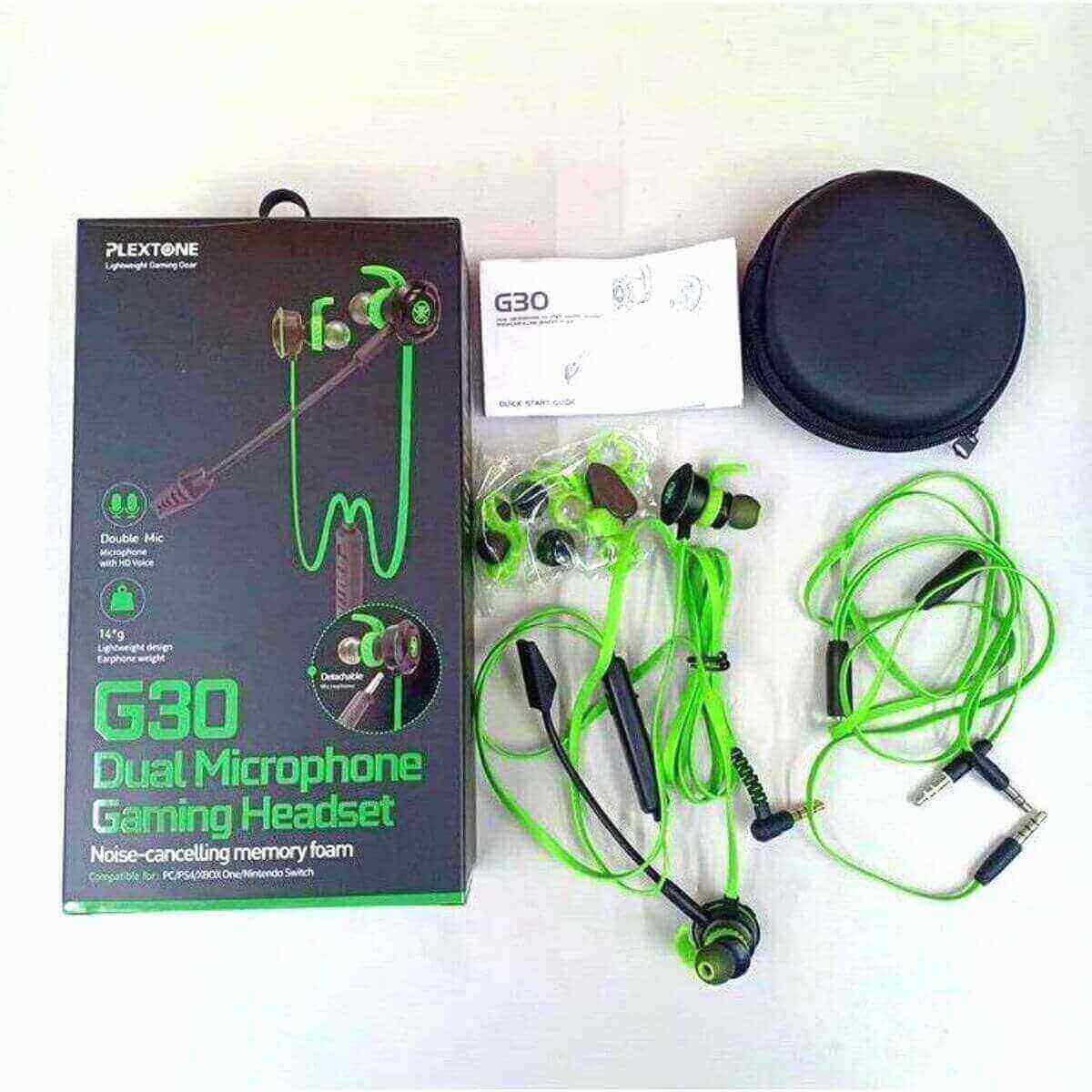 Plextone G30 3.5mm Noise Canceling Gaming Earphone