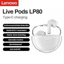 Original Lenovo LP80 Headphone TWS Bluetooth Wireless Earphones Sports Movement Fitness Headset Low Latency Gaming Music Earbuds