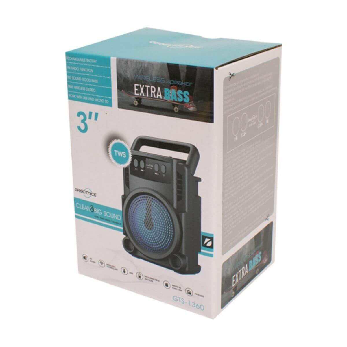 Tws GTS 1360 Extra Bass Wireless Speaker