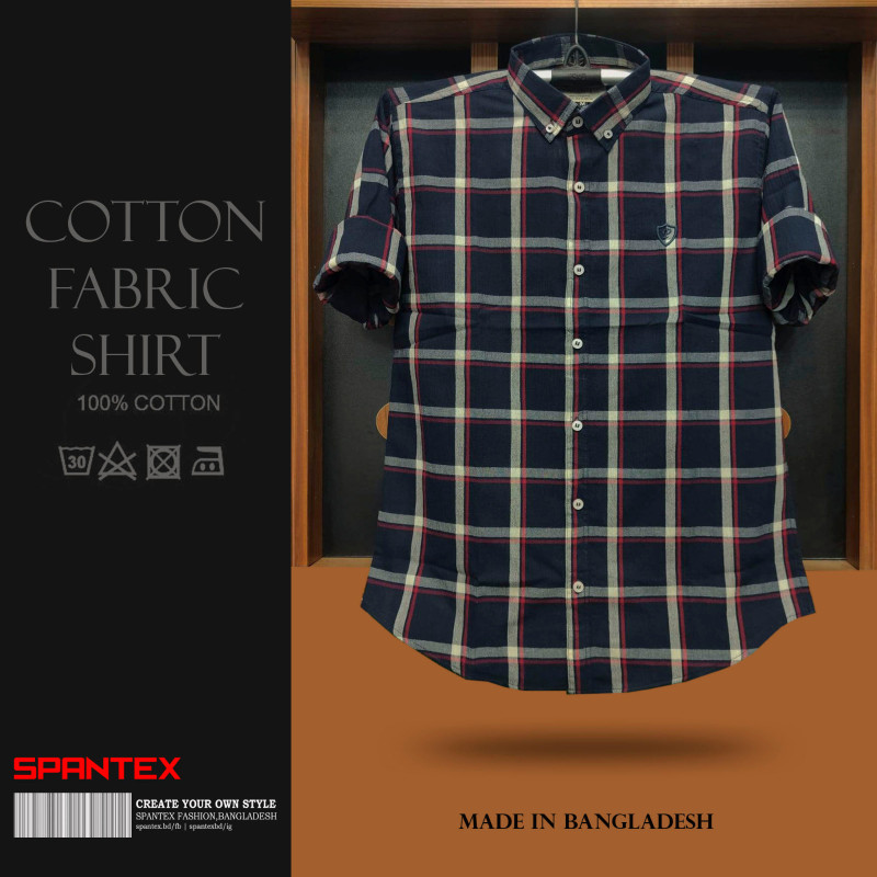 Premium Quality full Cartoon Check Shirt  for Mens by SPANTEX