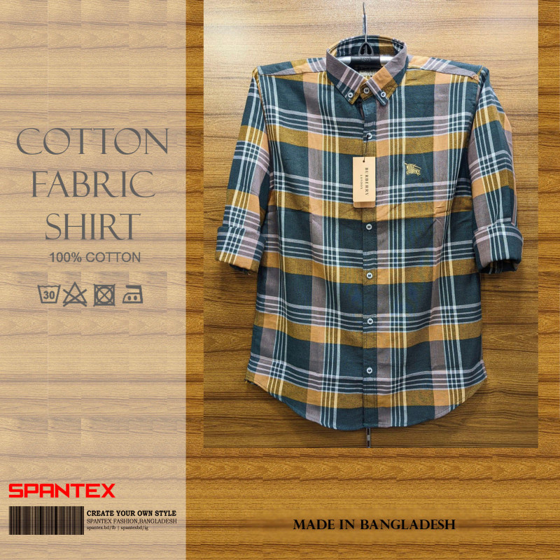 Premium Quality full Cartoon Check Shirt for Mens by SPANTEX