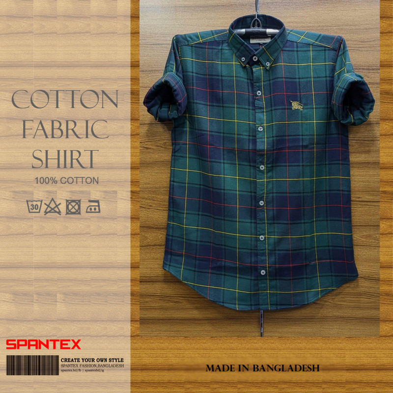 Premium Quality full Cartoon Check Shirt for Mens by SPANTEX