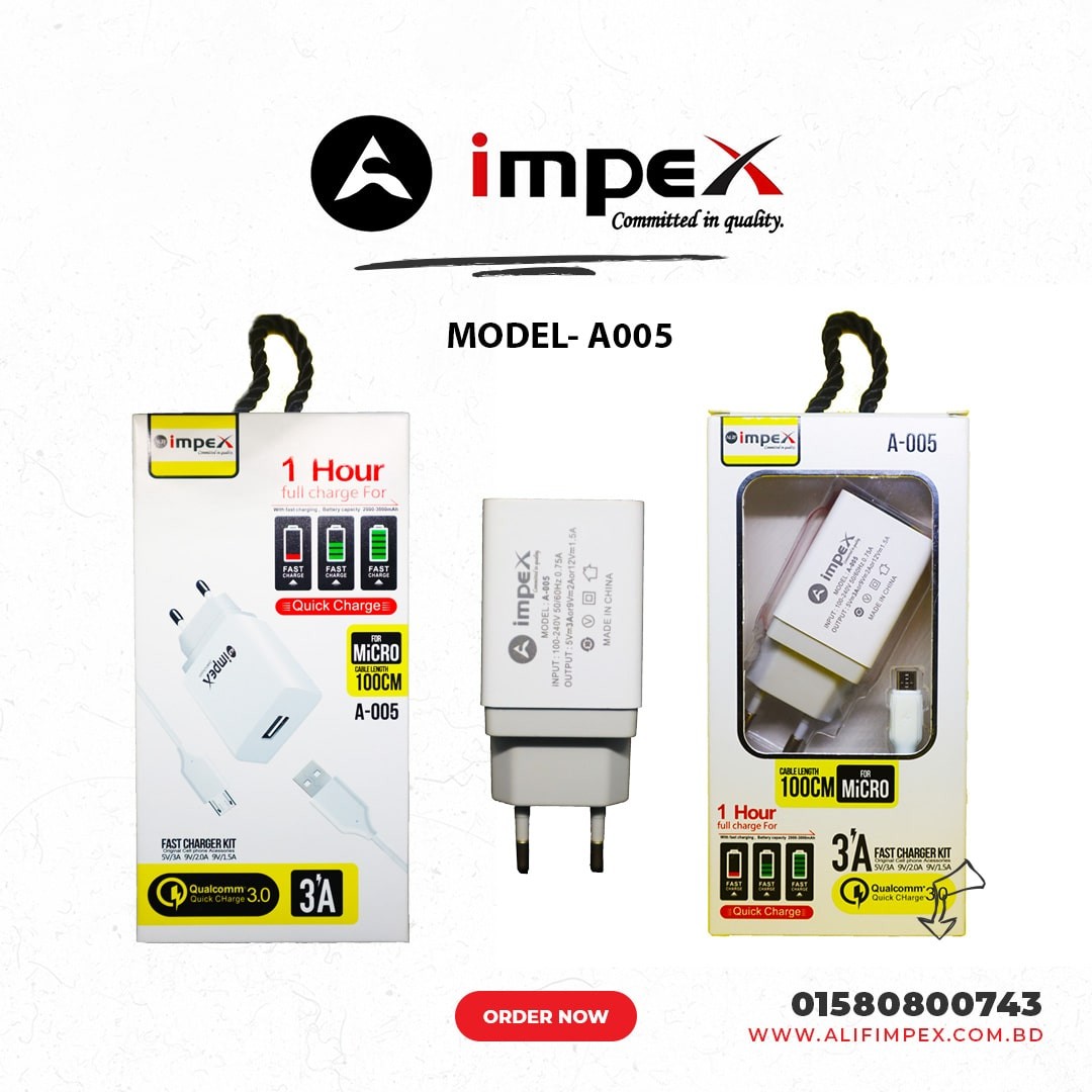 Impex Fast charger A005 QC3.0