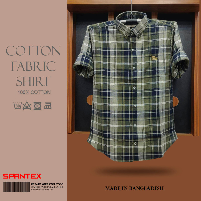 Premium Quality full Cartoon Check Shirt  for Mens by SPANTEX