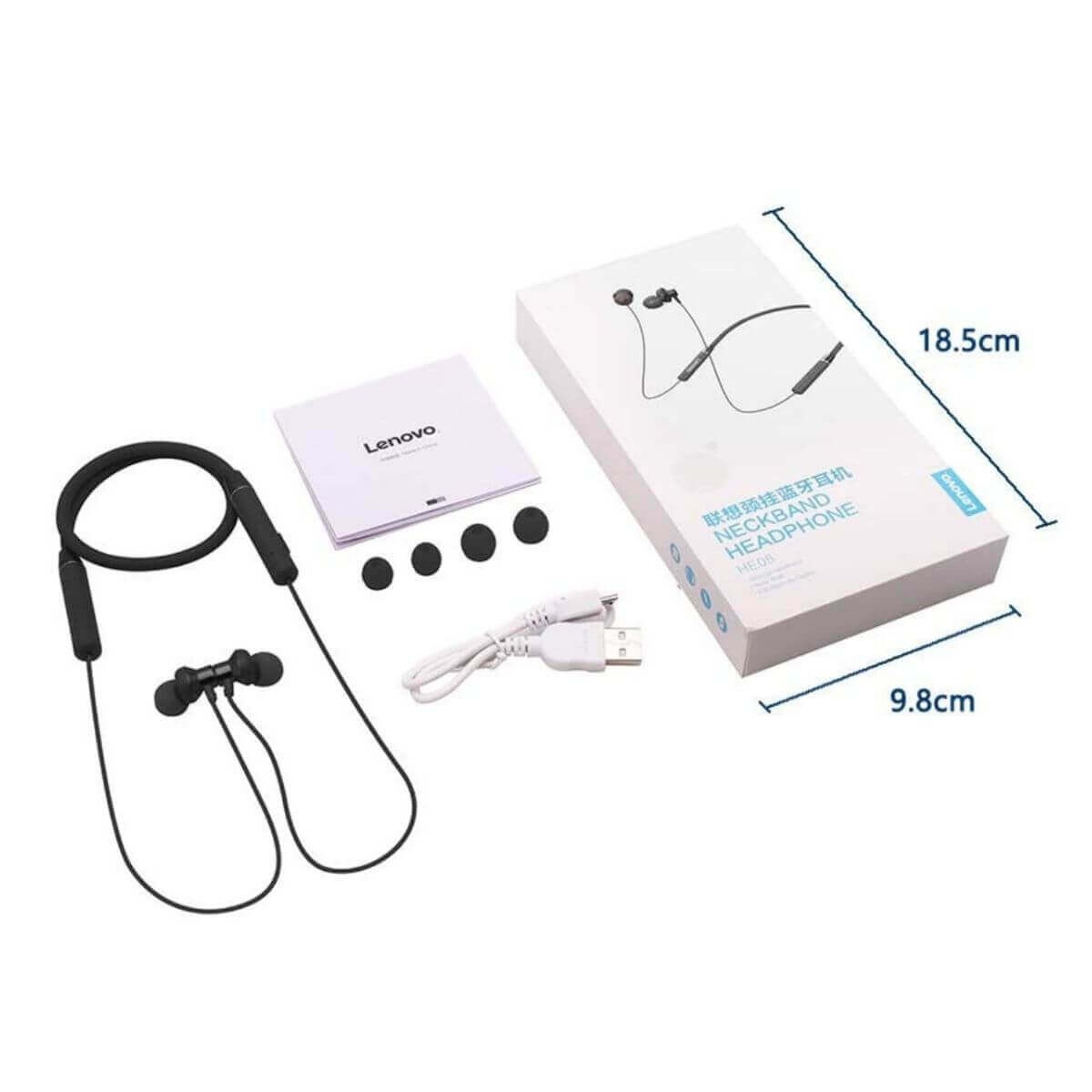 Lenovo HE05 Bluetooth Earphone Black