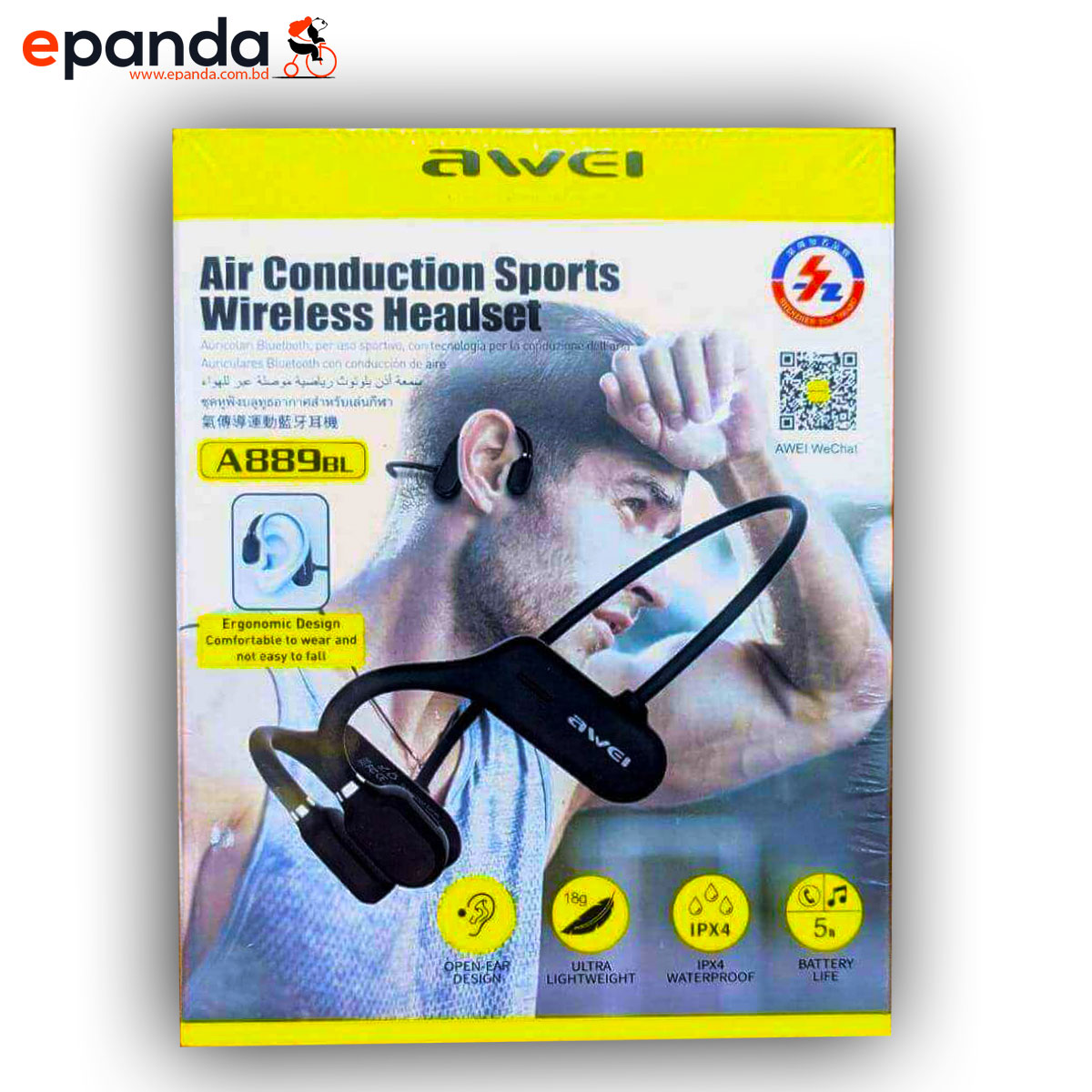 Awei A889BL Air Conduction Waterproof Bluetooth 5.0