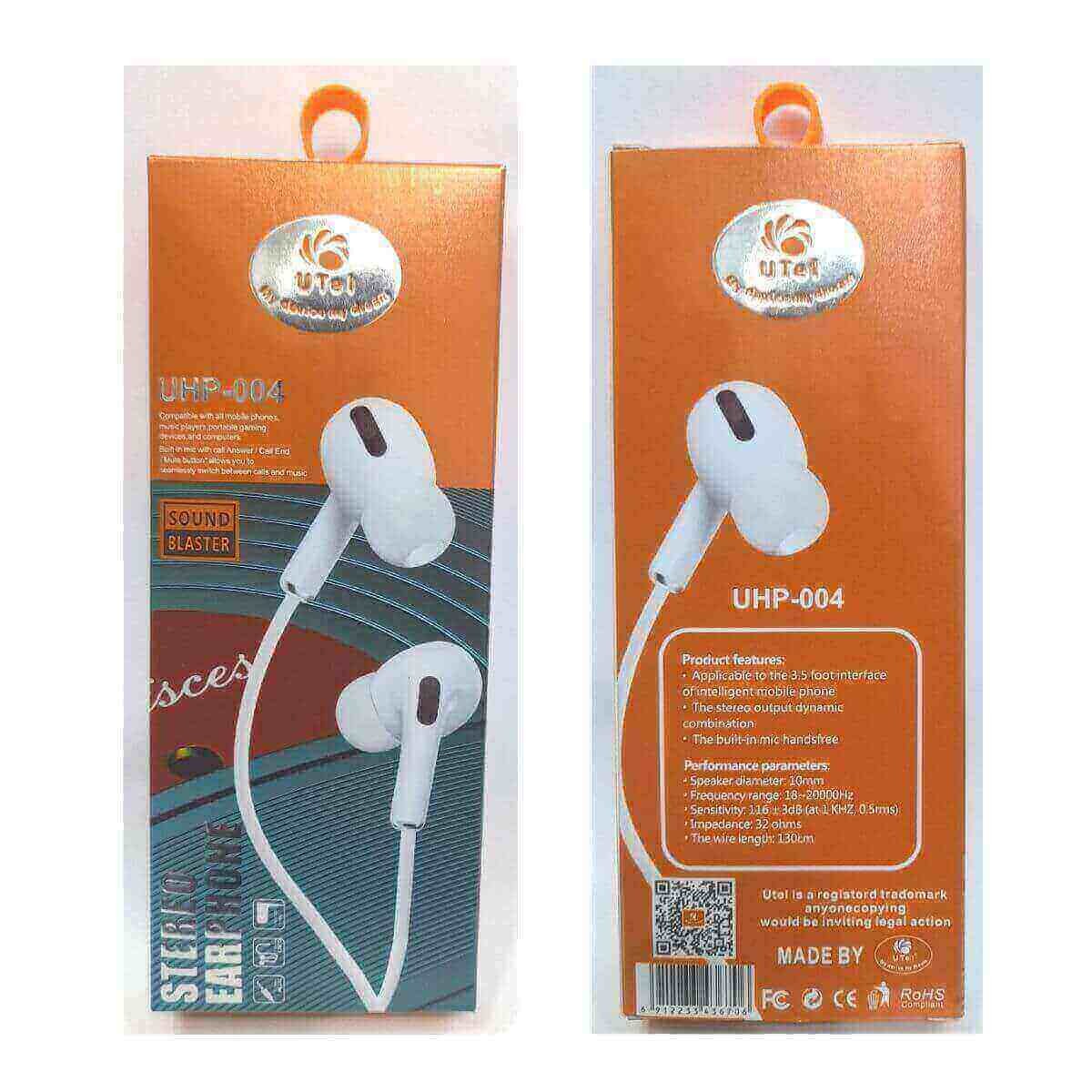 UTEL Good Quality Earphone UHP002