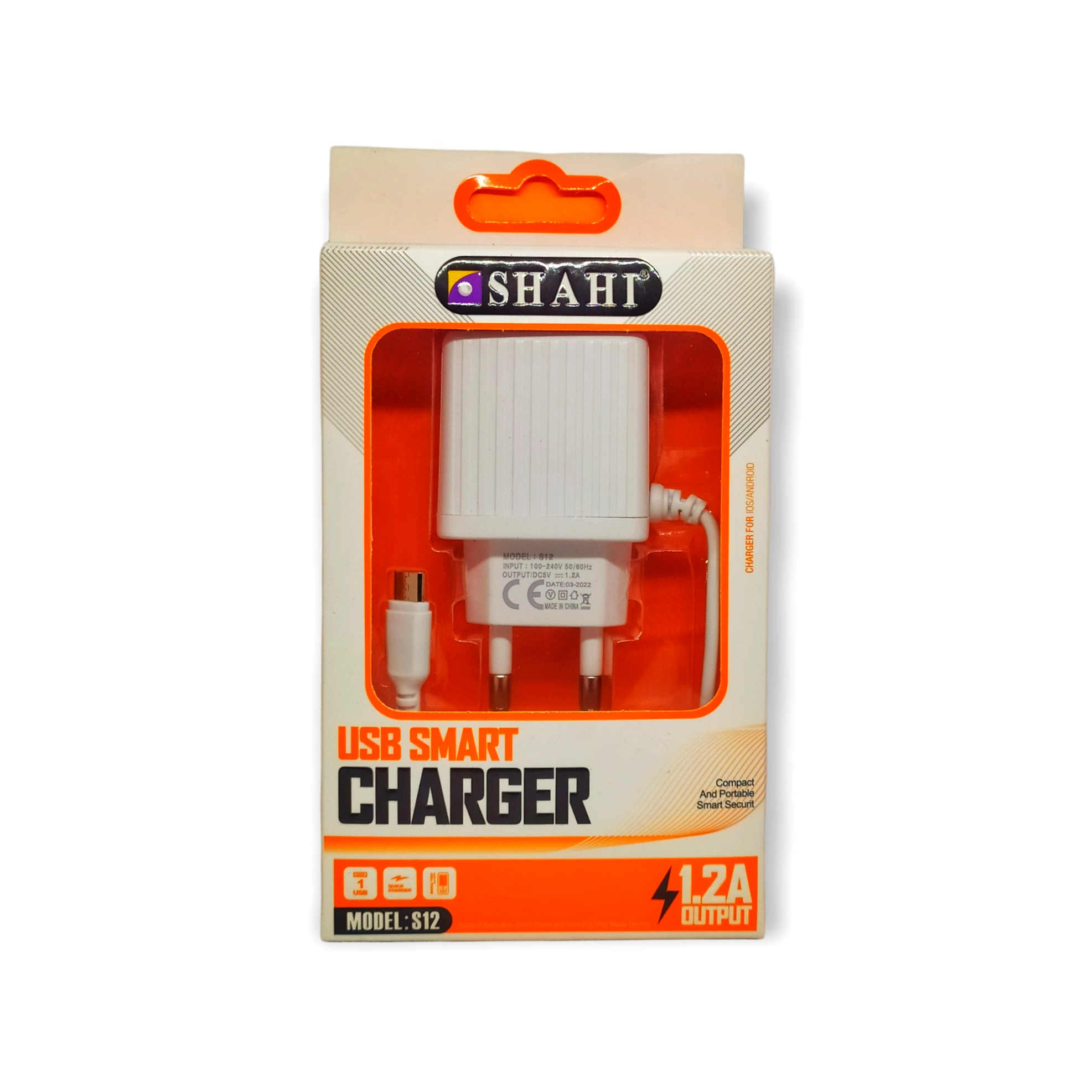 Shahi Android charger 1.2A S12 micro pin
