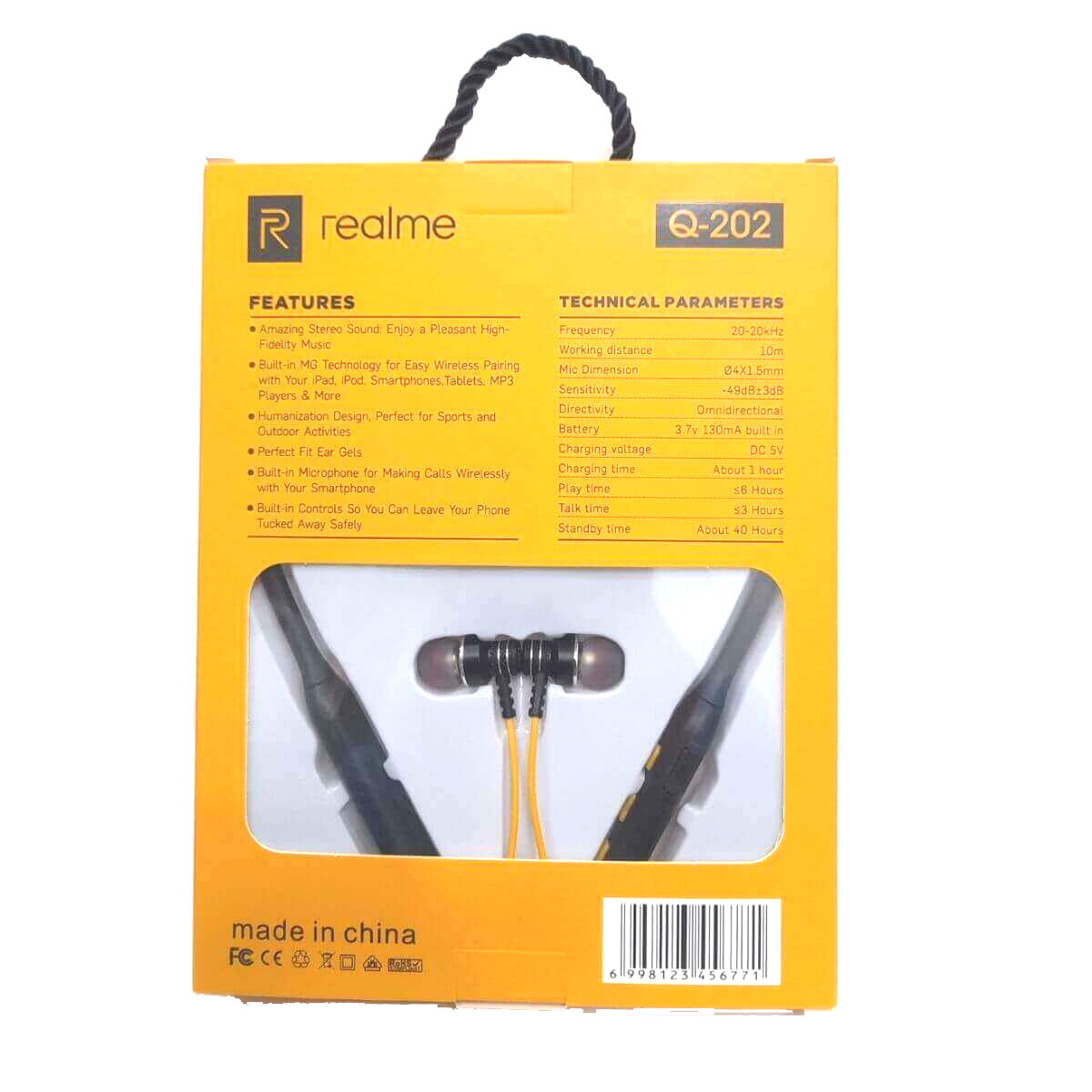 Realme Q202 Neckband Bluetooth Earphone