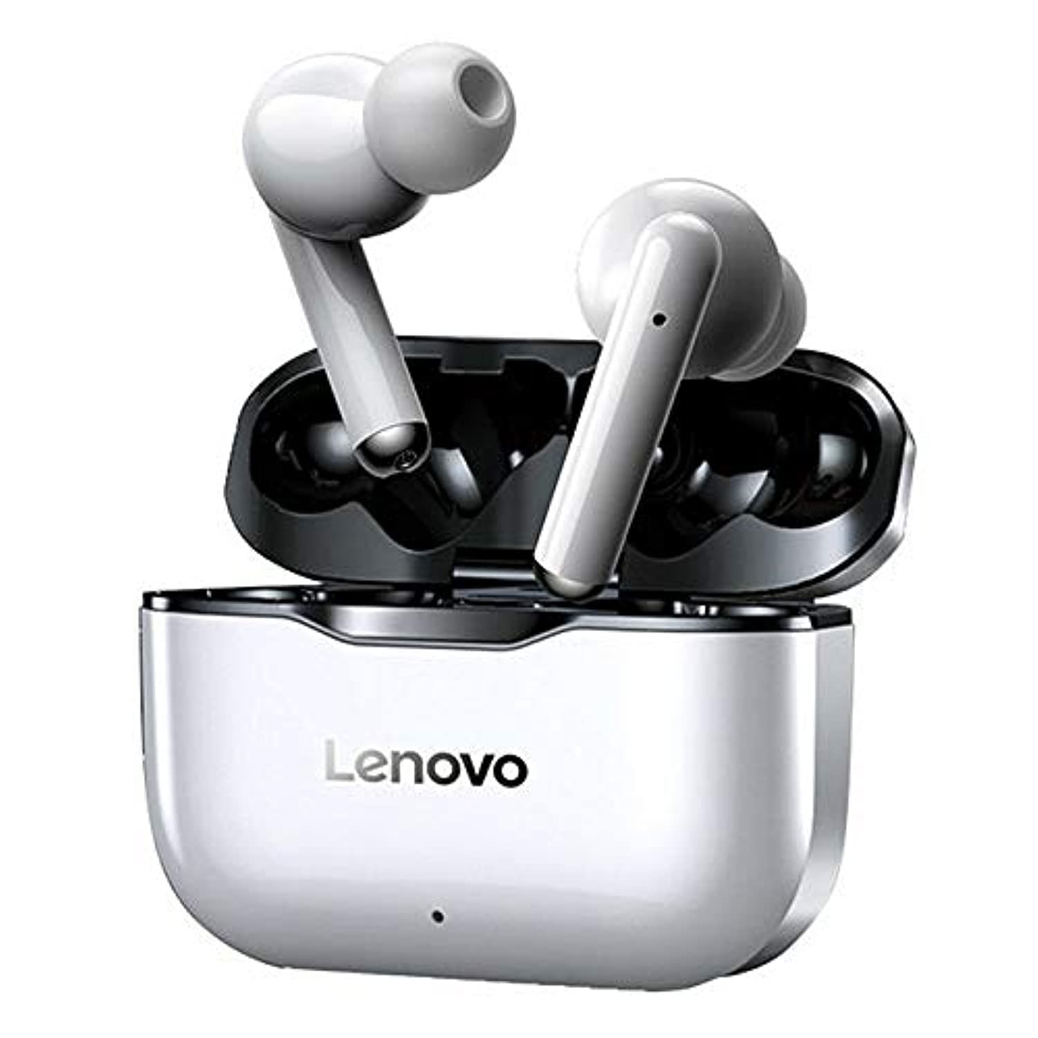 Lenovo LivePods LP1 True Wireless Earbuds BT 5.0 Headphones Stereo Earphones with Touch Control Dual Hosts Headsets IPX4 Waterproof Sports Headphones with Noise Reduction Technology HD call in-Ear Bui