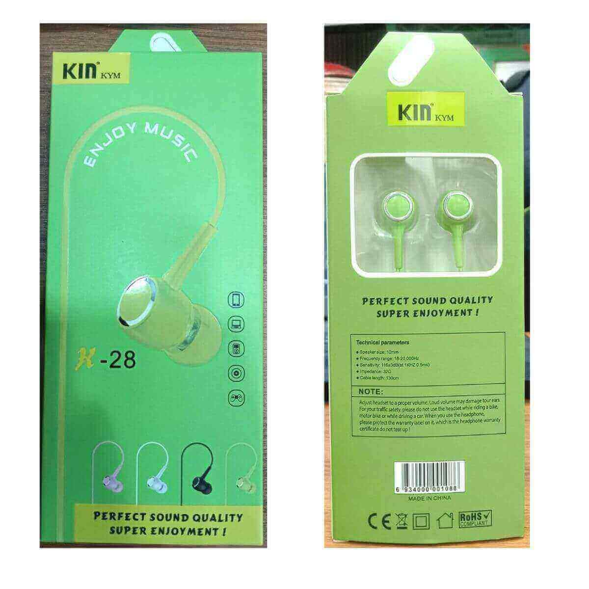 KIN K28 Perfect Sound Earphone