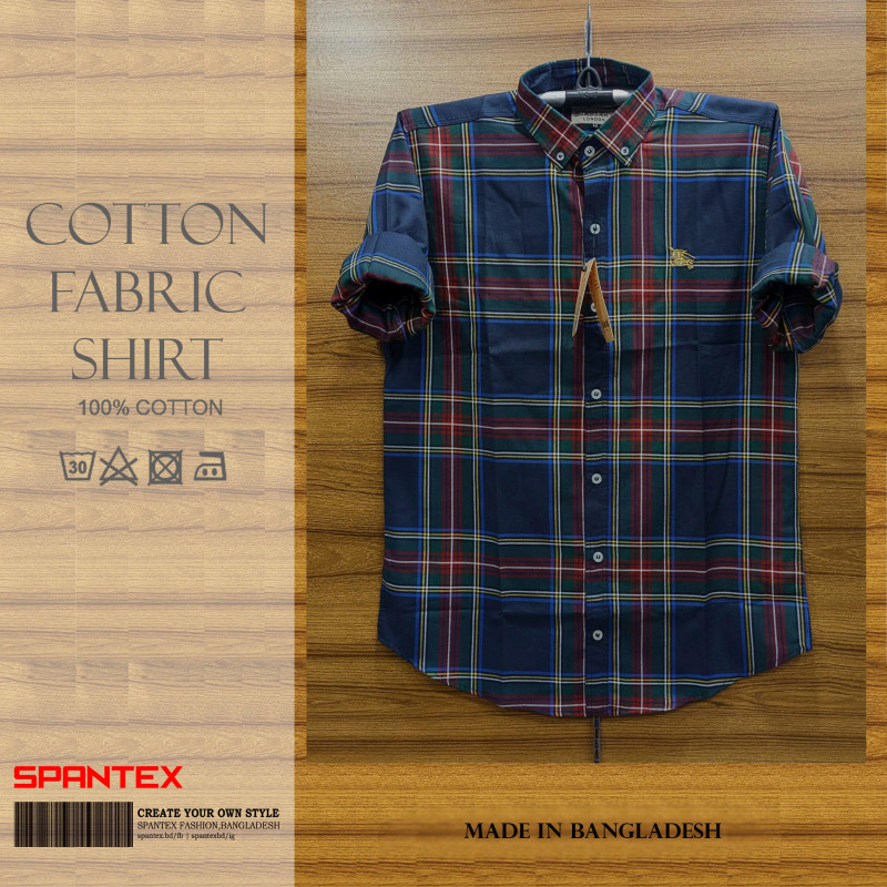 Premium Quality full Cartoon Check Shirt for Mens by SPANTEX