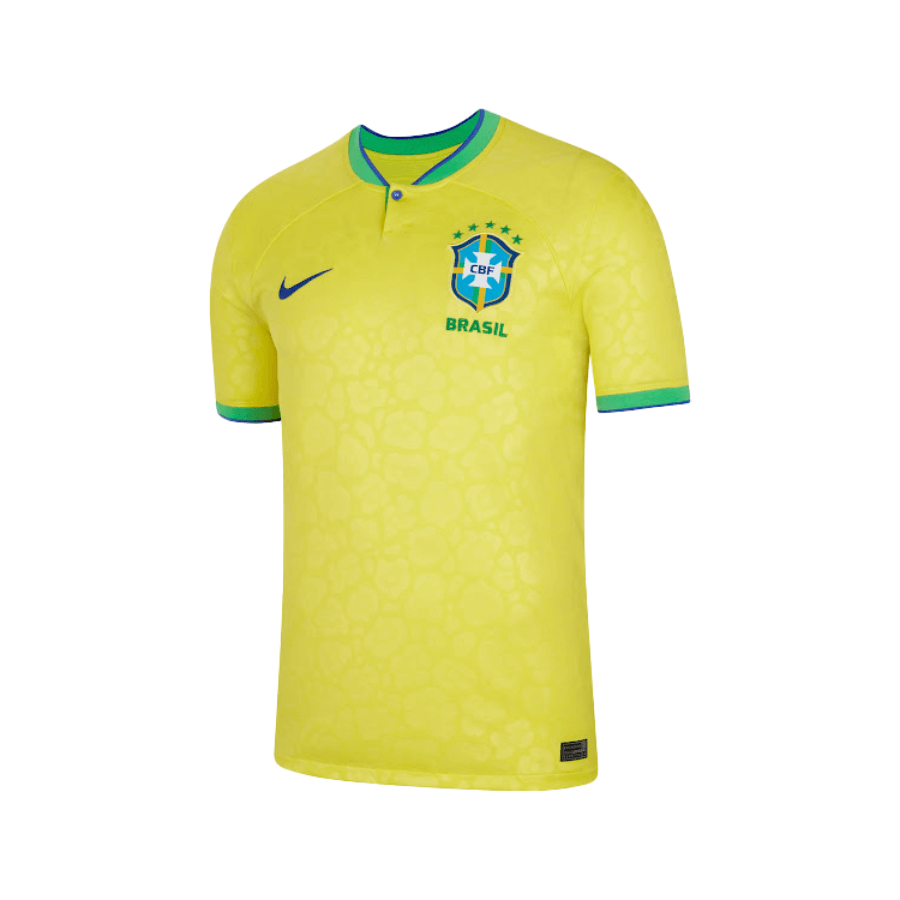 Brazil Home Authentic Jersey World Cup Football 2022 offer only for Rider