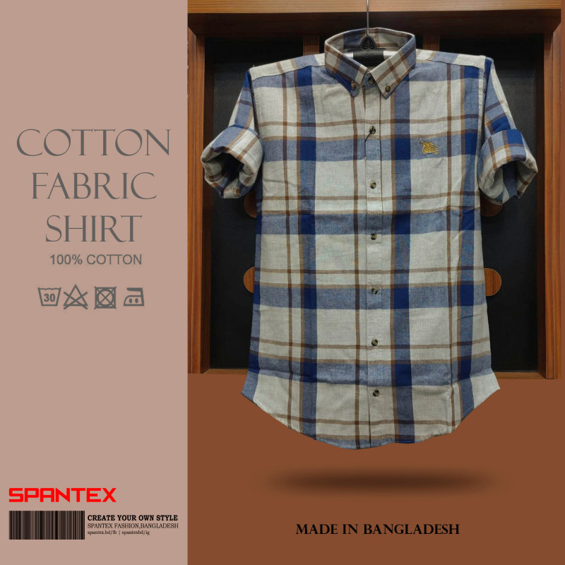 Premium Quality full Cartoon Check Shirt for Mens by SPANTEX