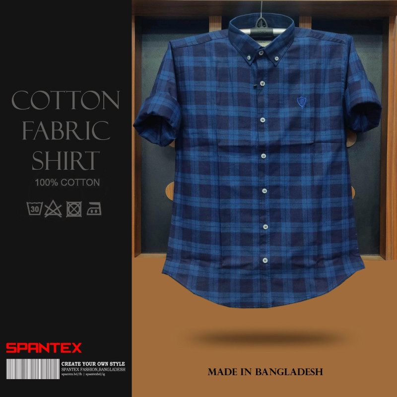 Premium Quality full Cartoon Check Shirt  for Mens by SPANTEX