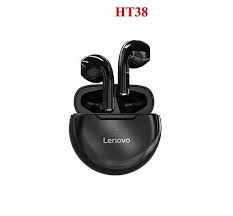 Lenovo HT38 Headphone BT5.0 Wireless Headphone Semi-in-ear Sports Earbuds with Smart Touch Control Wide Compatibility White