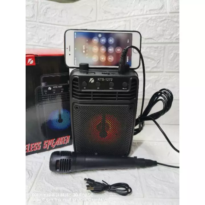 Wireless Portable [KTS-1272] Bluetooth Speaker With Led Light ,Speaker Machine Multi-function