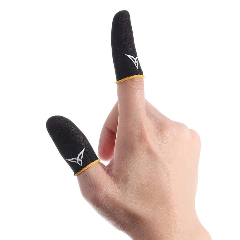 1 Pair Breathable Mobile PUBG Finger Sleeve Press Trigger Game Controller Sweatproof Gloves for PUBG Mobile Gaming