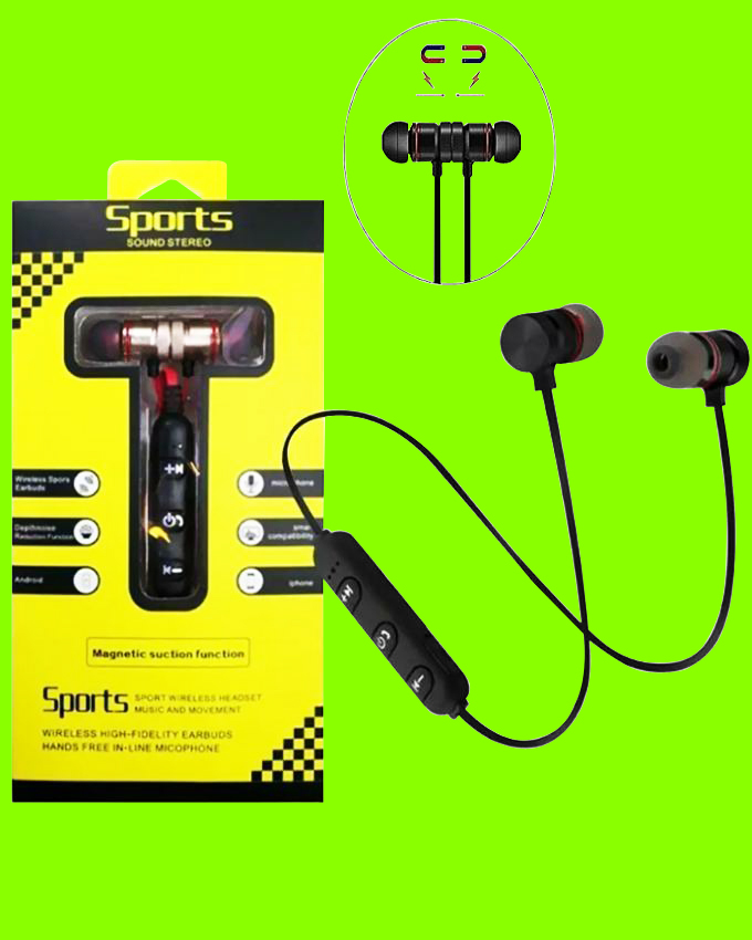 Metal Magnetic Sports Bluetooth Headset-Sweat Proof - headphones Headset