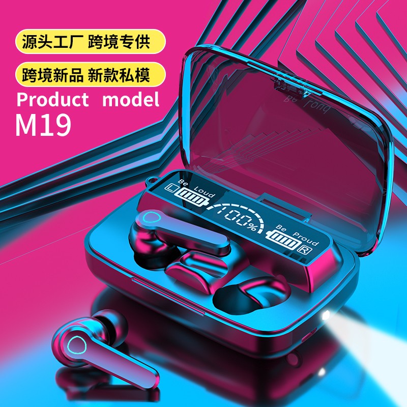 M19 Earbuds TWS Earphone Intelligente Touch Control Wireless Bluetooth 5.1 Headphones
