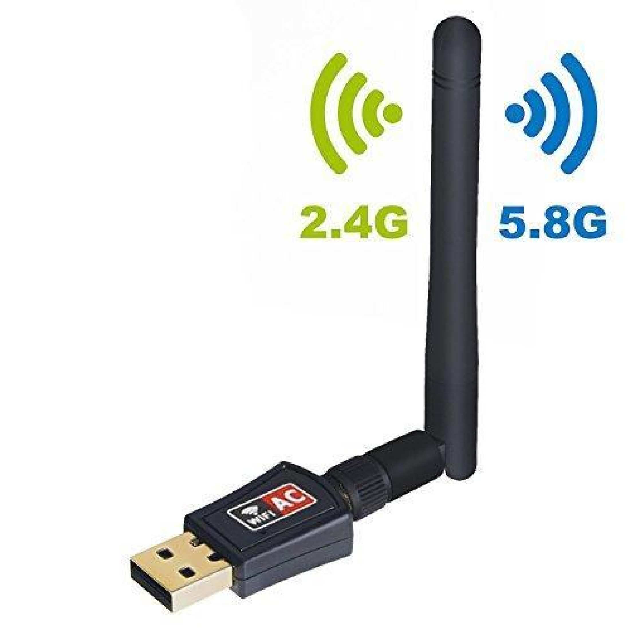 USB Wifi Receiver and Share 300Mbps PC - Black